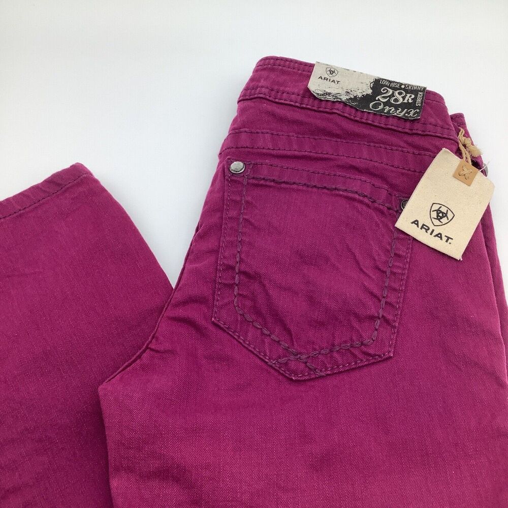 Ariat Womens Onyx Jeans‎ Purple Size 28R NWT